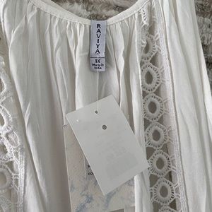 White cotton coverup